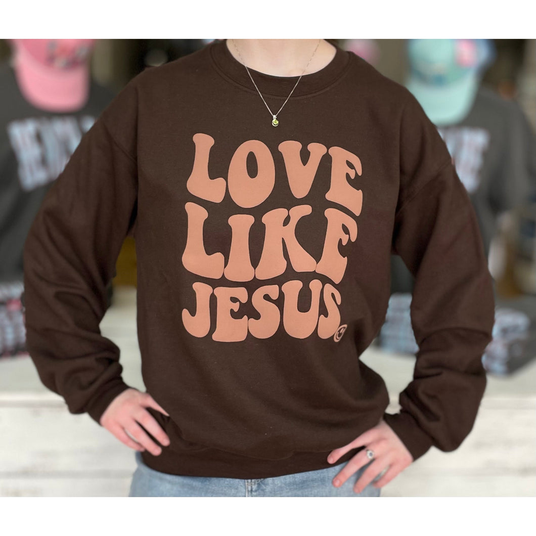 Love Like Jesus Happy Sweatshirt