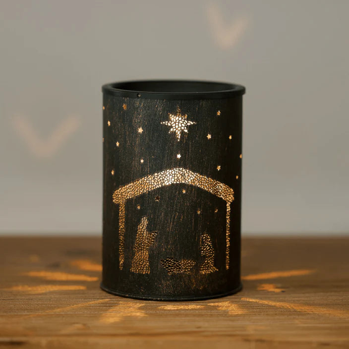 Nativity Scene Tart Warmer, Including Safety Timer