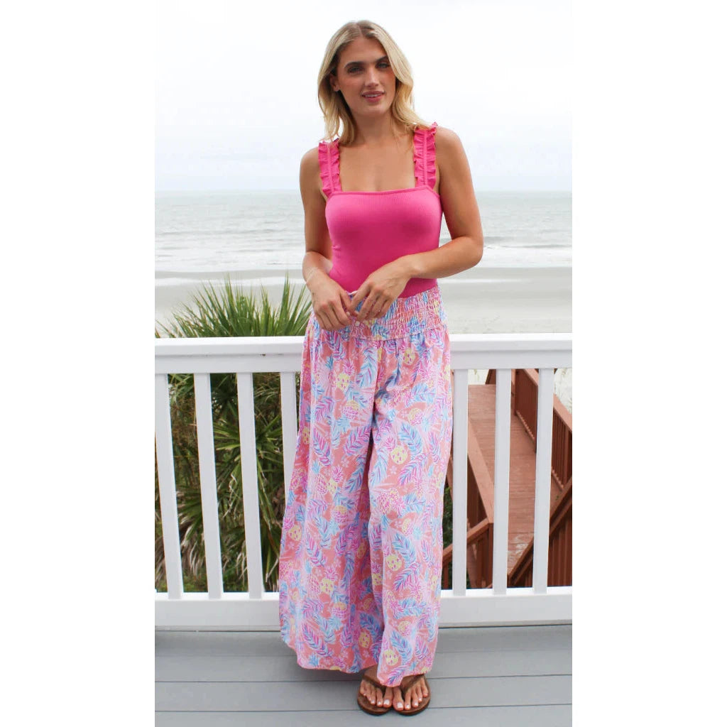 Palazzo Pants By Simply Southern~Pineapple