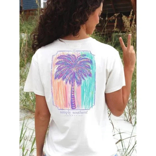 ‘Palm’ Short Sleeve Shirt by Simply Southern