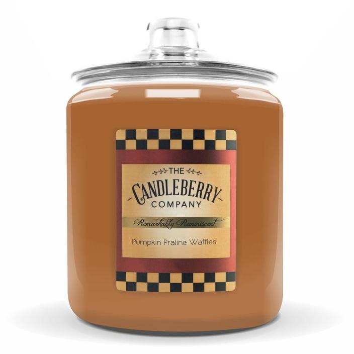 Candleberry Candle Cookie Jar 160 ounce~Pumpkin Praline Waffels