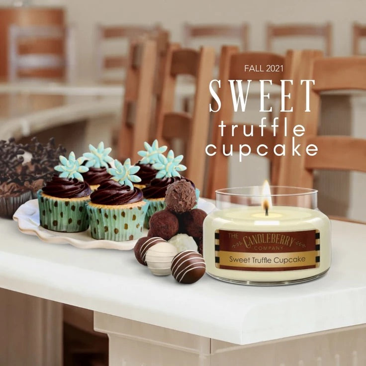 Candleberry Candle Sweet Truffle Cupcake 26oz