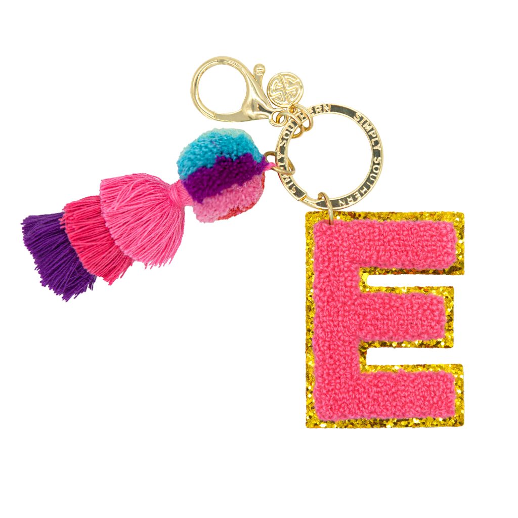 Varsity Initial Keychain by Simply Southern~E