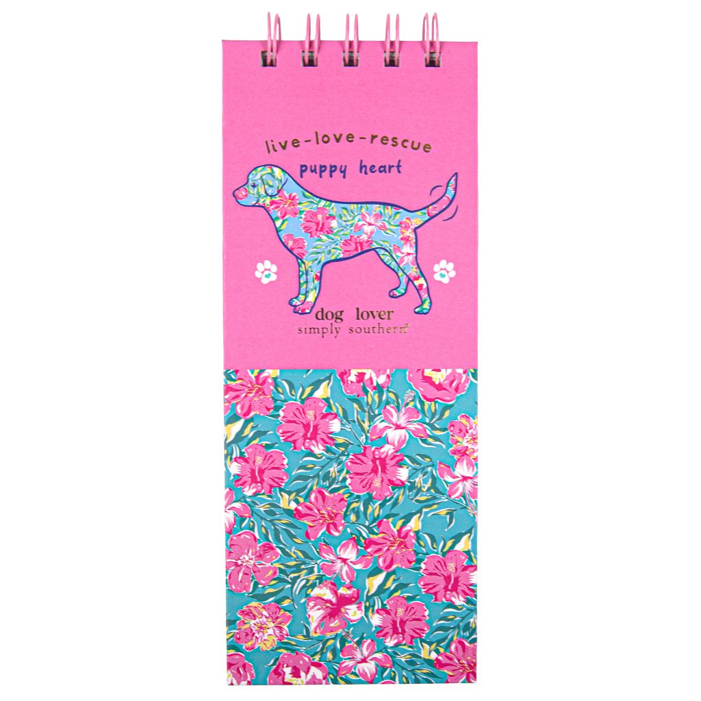 Spiral Notepad by Simply Southern~Puppy