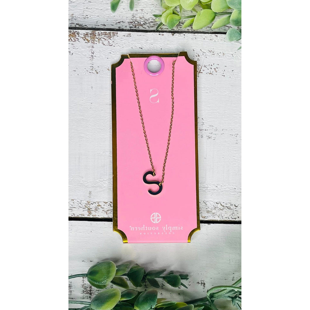 Initial Necklace by Simply Southern ~S~