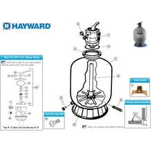 Load image into Gallery viewer, Hayward Pro Filter Tank with Multiport Valve (sand sold separately)

