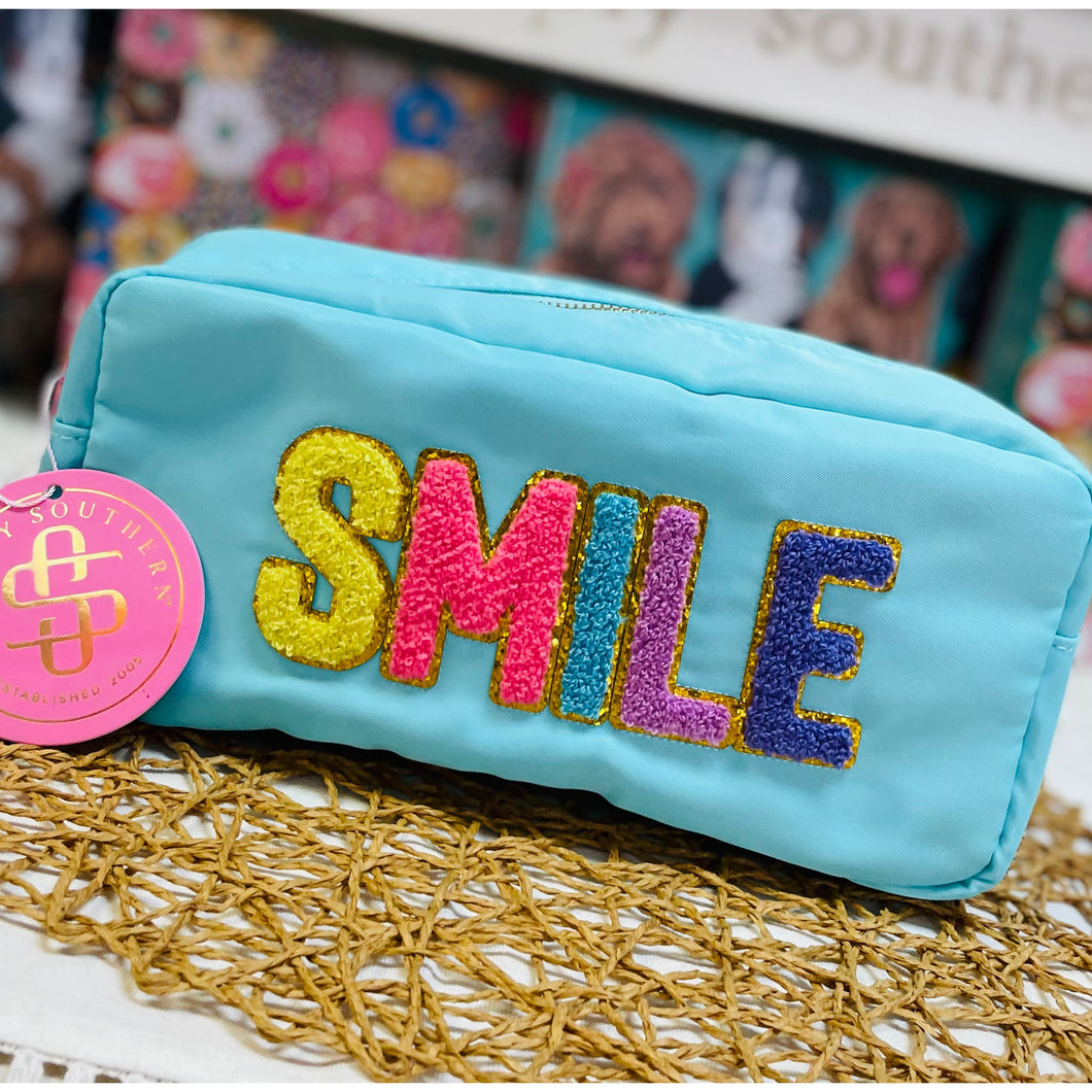 Sparkle Bag Case By Simply Southern ~Smile