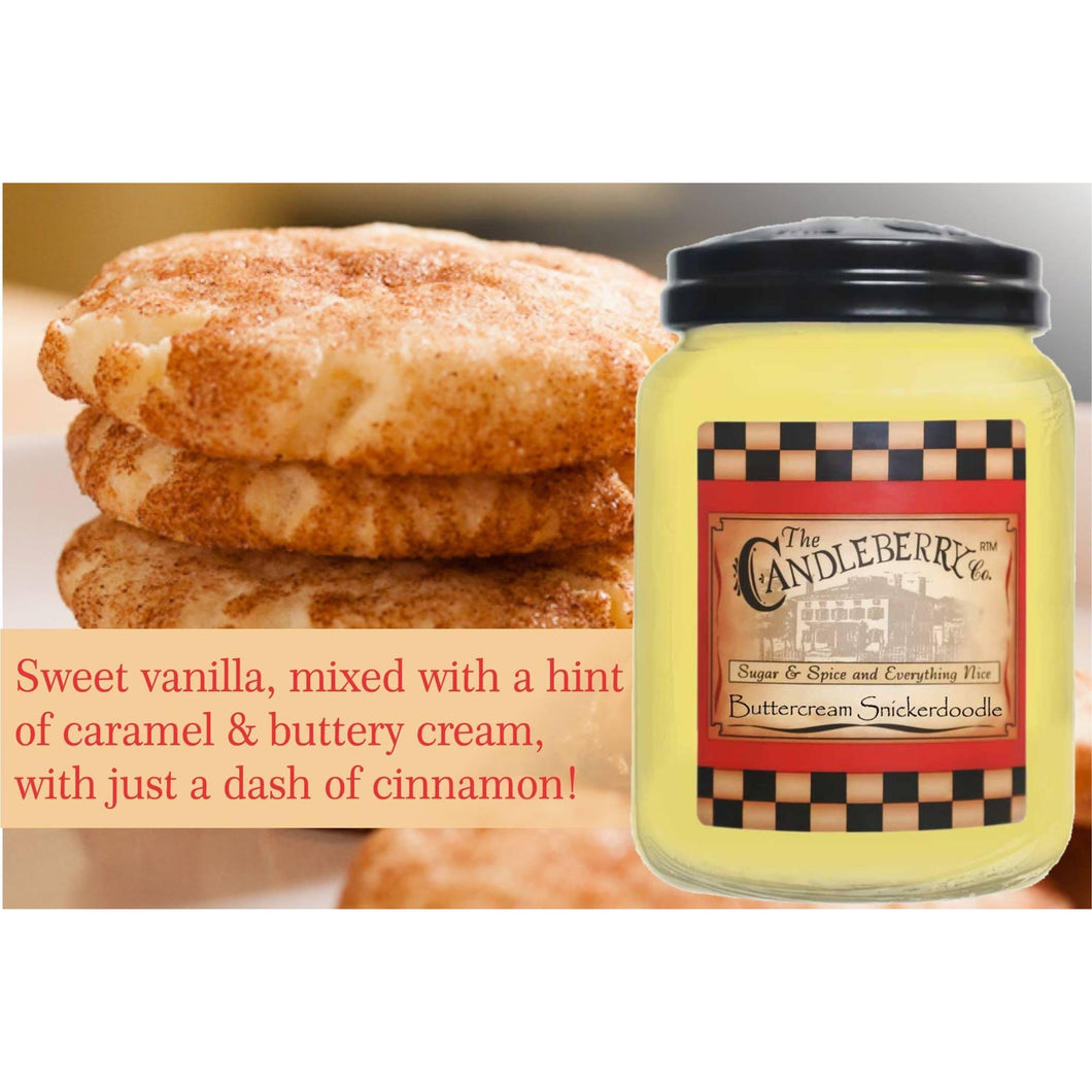 Candleberry Candle Buttercream Snickerdoodle 26oz