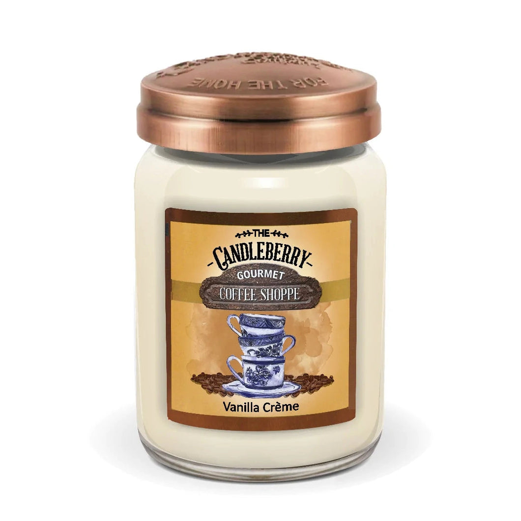 Candleberry Candle Coffee Shoppe~Vanilla Crème 26oz