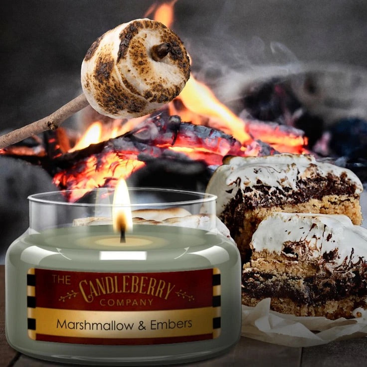Candleberry Candle Marshmallow & Embers 26oz