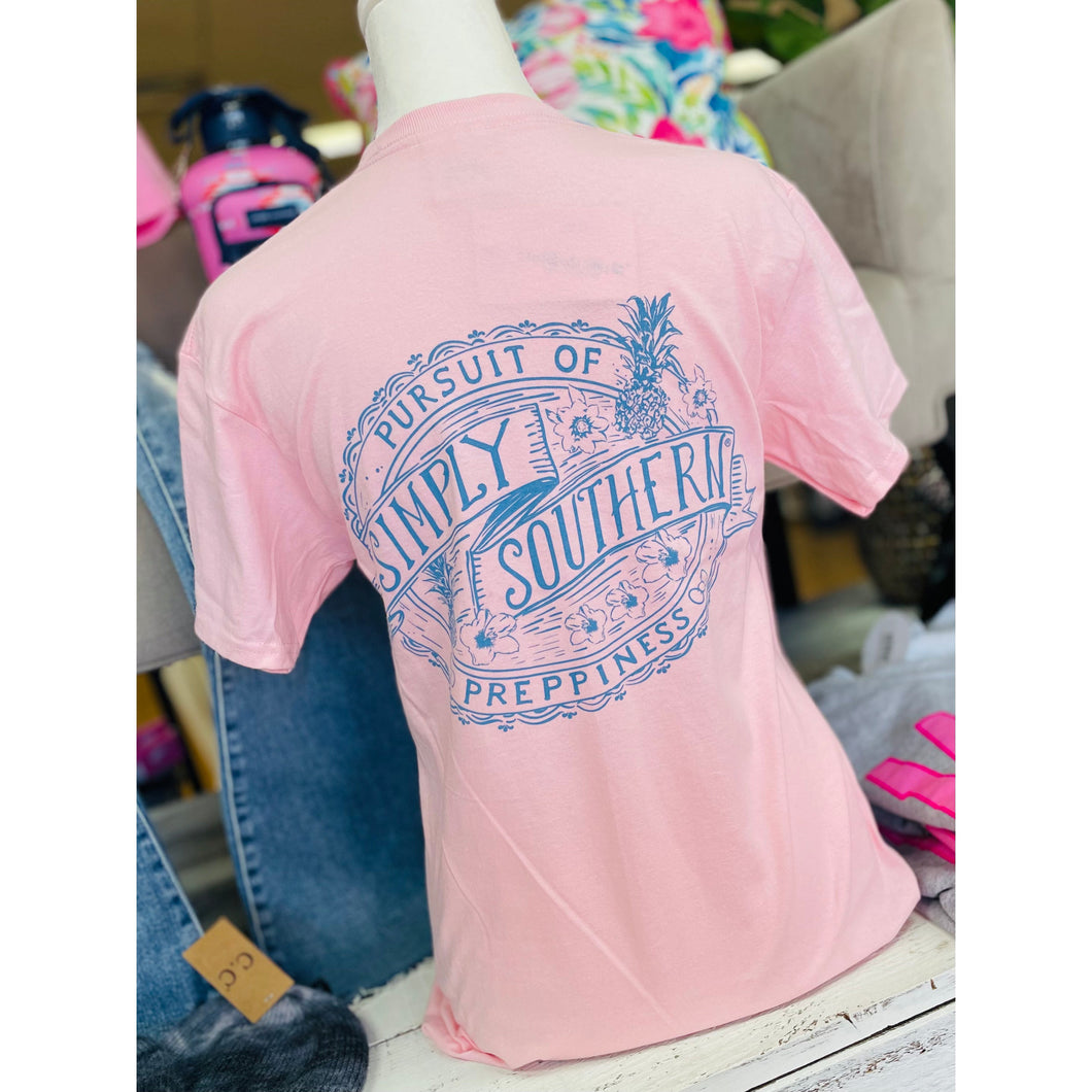 ‘Logo Pink Pursuit’ Short Sleeve Shirt by Simply Southern