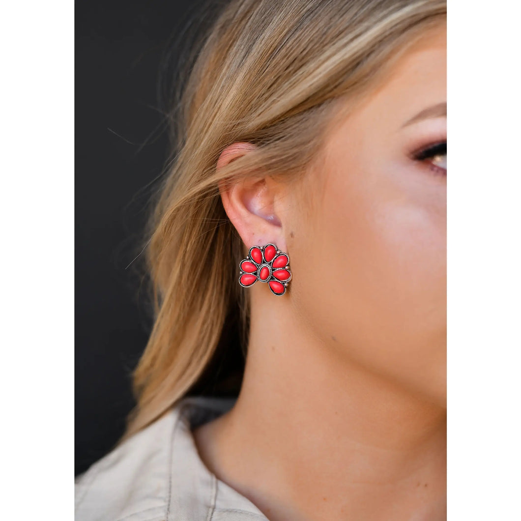 Marla Red Earrings